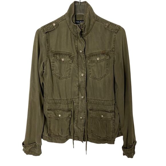 Max Jeans Olive Green Utility Jacket - Picture 1 of 5